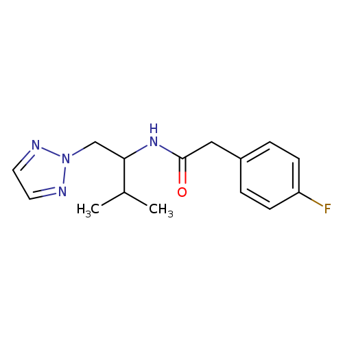 2-(4-fluorophenyl)-N-[3-methyl-1-(2H-1,2,3-triazol-2-yl)butan-2-yl]acetamide
