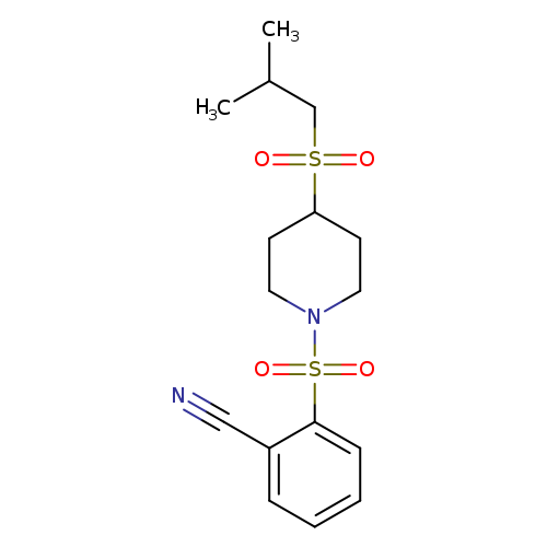 2-{[4-(2-methylpropanesulfonyl)piperidin-1-yl]sulfonyl}benzonitrile
