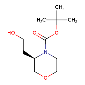 4-Morpholinecarboxylic acid, 3-(2-hydroxyethyl)-, 1,1-dimethylethyl ester, (3R)-