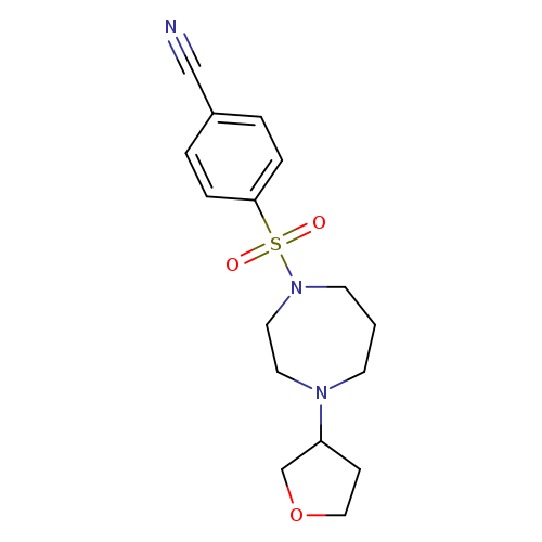 4-{[4-(oxolan-3-yl)-1,4-diazepan-1-yl]sulfonyl}benzonitrile