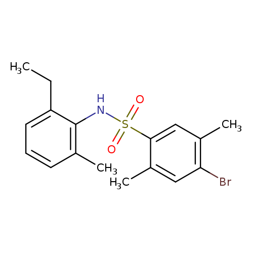 4-bromo-N-(2-ethyl-6-methylphenyl)-2,5-dimethylbenzene-1-sulfonamide