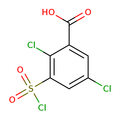 2,5-dichloro-3-(chlorosulfonyl)benzoic acid