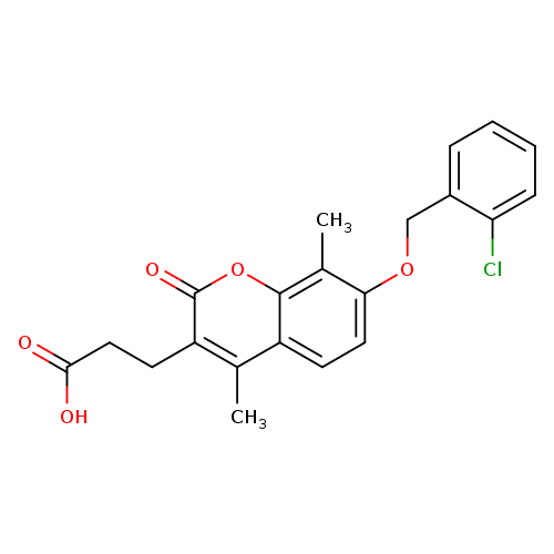 3-[7-[(2-Chlorophenyl)methoxy]-4,8-dimethyl-2-oxochromen-3-yl]propanoic acid