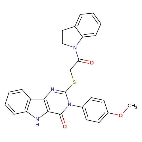 2-{[2-(2,3-dihydro-1H-indol-1-yl)-2-oxoethyl]sulfanyl}-3-(4-methoxyphenyl)-3H,4H,5H-pyrimido[5,4-b]indol-4-one