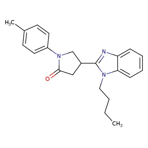 4-(1-butyl-1H-1,3-benzodiazol-2-yl)-1-(4-methylphenyl)pyrrolidin-2-one