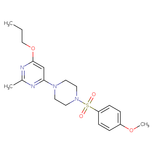 4-[4-(4-methoxybenzenesulfonyl)piperazin-1-yl]-2-methyl-6-propoxypyrimidine