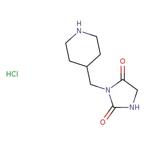 3-(Piperidin-4-ylmethyl)imidazolidine-2,4-dione hydrochloride