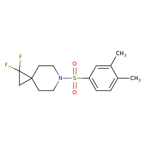6-(3,4-dimethylbenzenesulfonyl)-1,1-difluoro-6-azaspiro[2.5]octane
