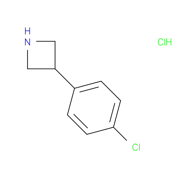 Azetidine, 3-(4-chlorophenyl)-, hydrochloride (1:1)