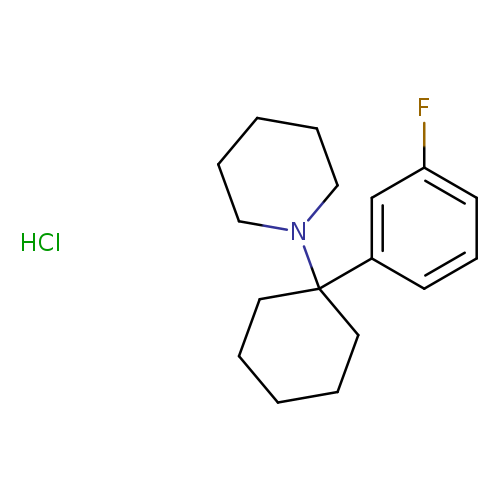 1-[1-(3-fluorophenyl)cyclohexyl]-piperidine, monohydrochloride