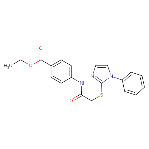 ethyl 4-{2-[(1-phenyl-1H-imidazol-2-yl)sulfanyl]acetamido}benzoate