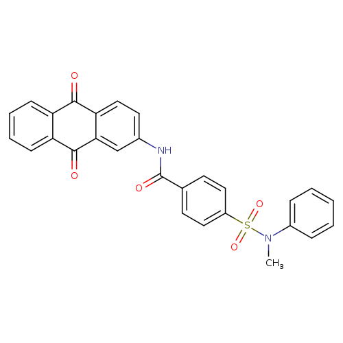 N-(9,10-dioxo-9,10-dihydroanthracen-2-yl)-4-[methyl(phenyl)sulfamoyl]benzamide