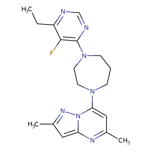 1-{2,5-dimethylpyrazolo[1,5-a]pyrimidin-7-yl}-4-(6-ethyl-5-fluoropyrimidin-4-yl)-1,4-diazepane
