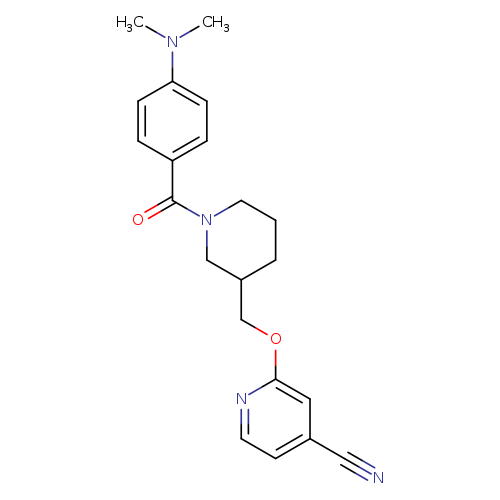 2-({1-[4-(dimethylamino)benzoyl]piperidin-3-yl}methoxy)pyridine-4-carbonitrile