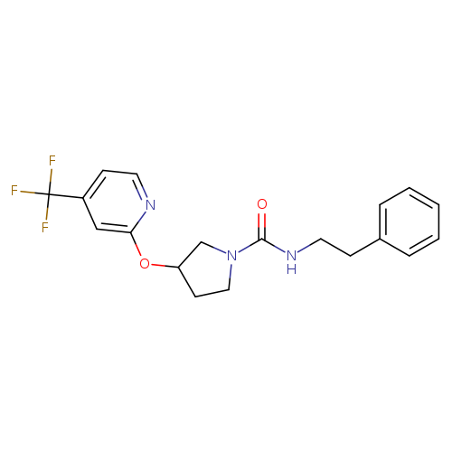 N-(2-phenylethyl)-3-{[4-(trifluoromethyl)pyridin-2-yl]oxy}pyrrolidine-1-carboxamide