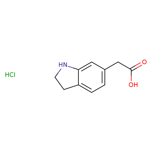 2-(2,3-dihydro-1H-indol-6-yl)acetic acid hydrochloride