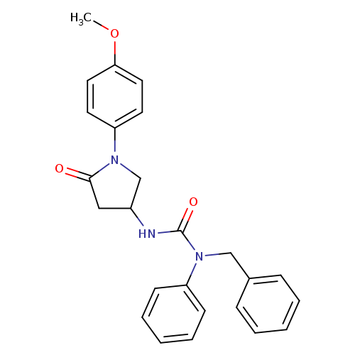 1-benzyl-3-[1-(4-methoxyphenyl)-5-oxopyrrolidin-3-yl]-1-phenylurea