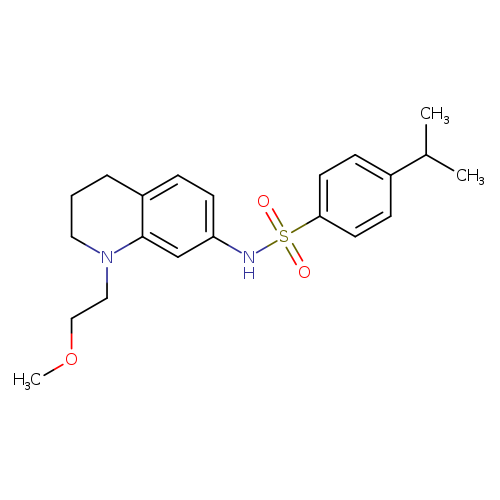 N-[1-(2-methoxyethyl)-1,2,3,4-tetrahydroquinolin-7-yl]-4-(propan-2-yl)benzene-1-sulfonamide