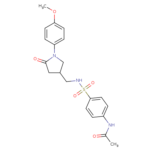 N-[4-({[1-(4-methoxyphenyl)-5-oxopyrrolidin-3-yl]methyl}sulfamoyl)phenyl]acetamide