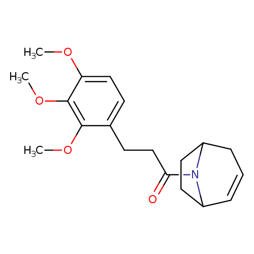 1-{8-azabicyclo[3.2.1]oct-2-en-8-yl}-3-(2,3,4-trimethoxyphenyl)propan-1-one