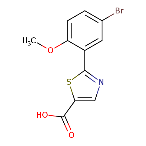 2-(5-bromo-2-methoxyphenyl)-1,3-thiazole-5-carboxylic acid