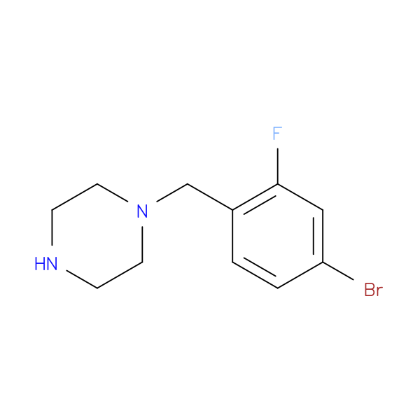 1-[(4-BROMO-2-FLUOROPHENYL)METHYL]PIPERAZINE