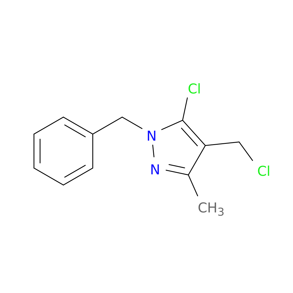 1-benzyl-5-chloro-4-(chloromethyl)-3-methyl-1H-pyrazole