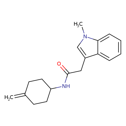 2-(1-methyl-1H-indol-3-yl)-N-(4-methylidenecyclohexyl)acetamide
