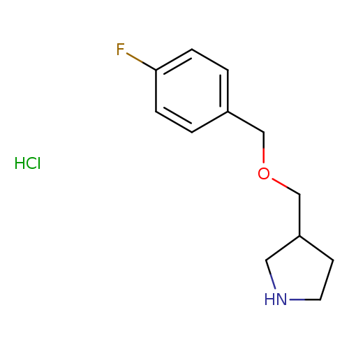 3-(((4-Fluorobenzyl)oxy)methyl)pyrrolidine hydrochloride