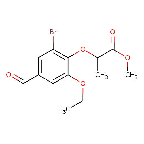 methyl 2-(2-bromo-6-ethoxy-4-formylphenoxy)propanoate