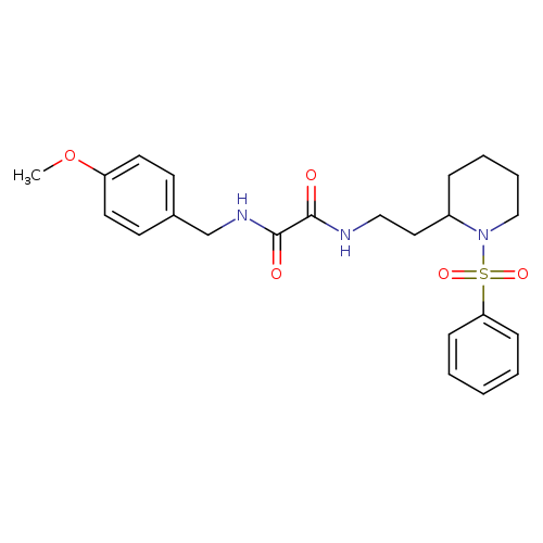 N-{2-[1-(benzenesulfonyl)piperidin-2-yl]ethyl}-N'-[(4-methoxyphenyl)methyl]ethanediamide