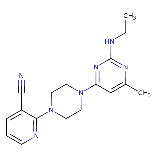 2-{4-[2-(ethylamino)-6-methylpyrimidin-4-yl]piperazin-1-yl}pyridine-3-carbonitrile