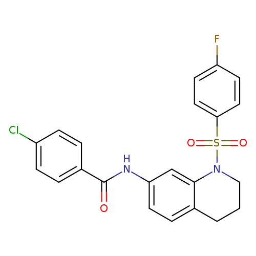 4-chloro-N-[1-(4-fluorobenzenesulfonyl)-1,2,3,4-tetrahydroquinolin-7-yl]benzamide