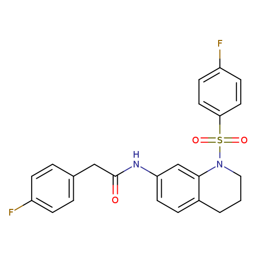 N-[1-(4-fluorobenzenesulfonyl)-1,2,3,4-tetrahydroquinolin-7-yl]-2-(4-fluorophenyl)acetamide