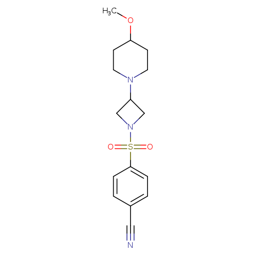 4-{[3-(4-methoxypiperidin-1-yl)azetidin-1-yl]sulfonyl}benzonitrile
