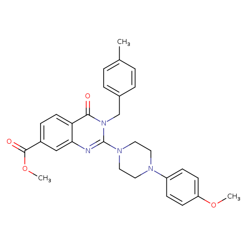 methyl 2-[4-(4-methoxyphenyl)piperazin-1-yl]-3-[(4-methylphenyl)methyl]-4-oxo-3,4-dihydroquinazoline-7-carboxylate