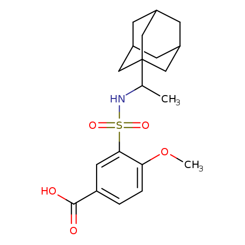 3-{[1-(adamantan-1-yl)ethyl]sulfamoyl}-4-methoxybenzoic acid