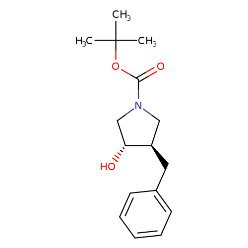 rac-tert-butyl (3R,4S)-3-benzyl-4-hydroxypyrrolidine-1-carboxylate, trans