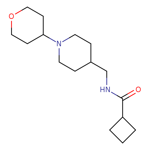 N-{[1-(oxan-4-yl)piperidin-4-yl]methyl}cyclobutanecarboxamide