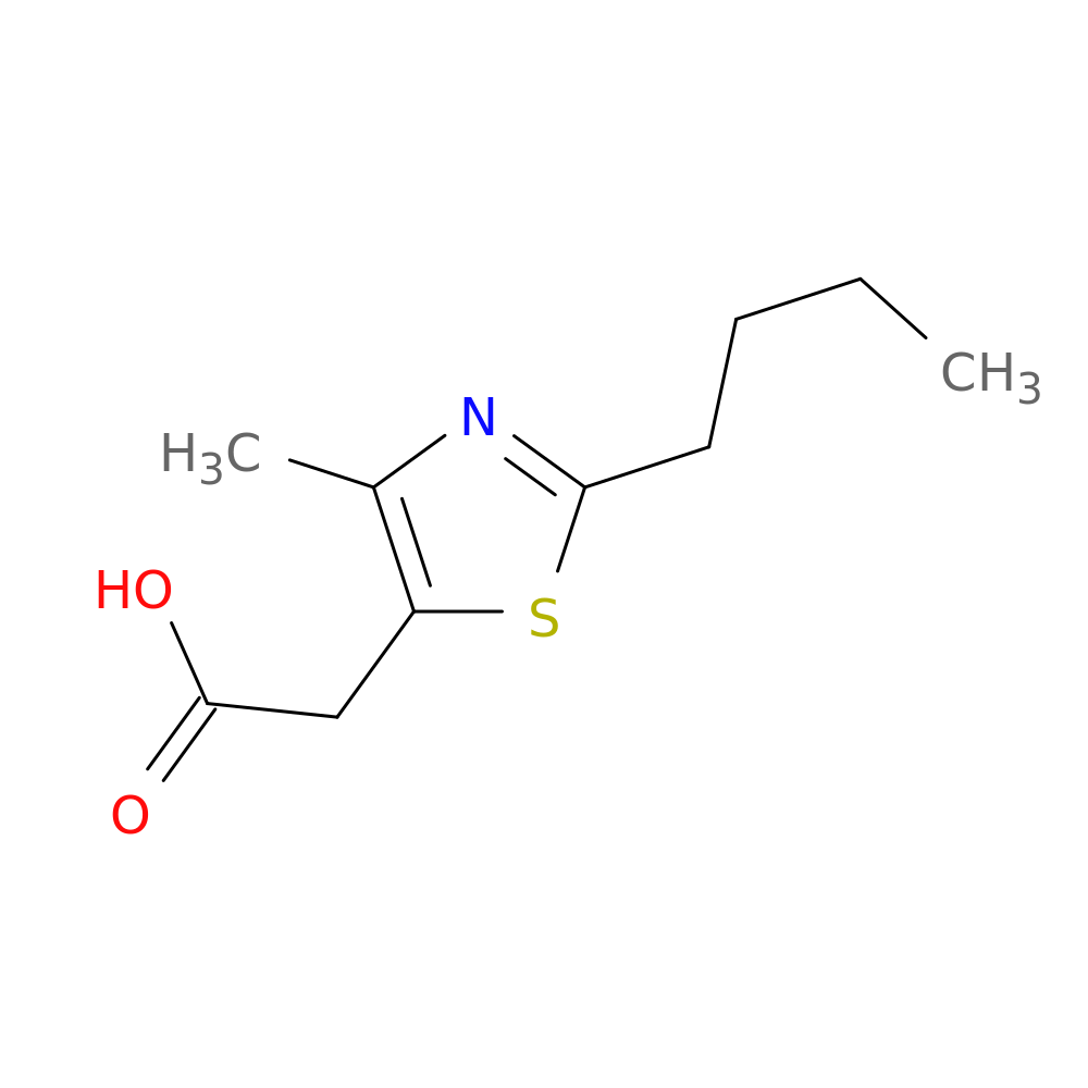 2-(2-butyl-4-methyl-1,3-thiazol-5-yl)acetic acid