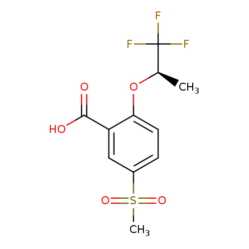 5-Methylsulfonyl-2-[((R)-2,2,2-trifluoro-1-methylethyl)oxy]benzoic acid