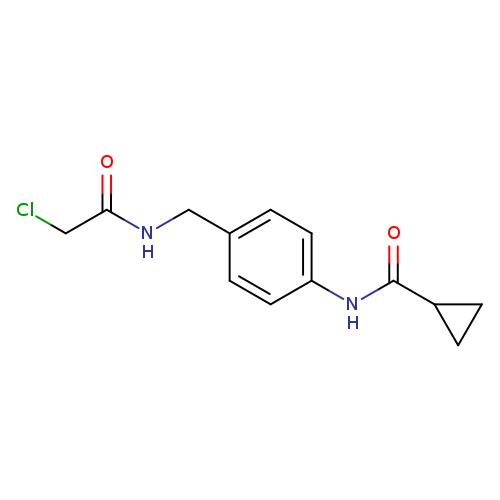 N-{4-[(2-chloroacetamido)methyl]phenyl}cyclopropanecarboxamide