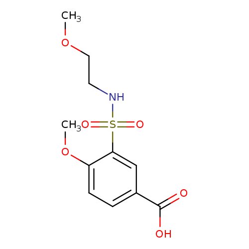 4-methoxy-3-[(2-methoxyethyl)sulfamoyl]benzoic acid