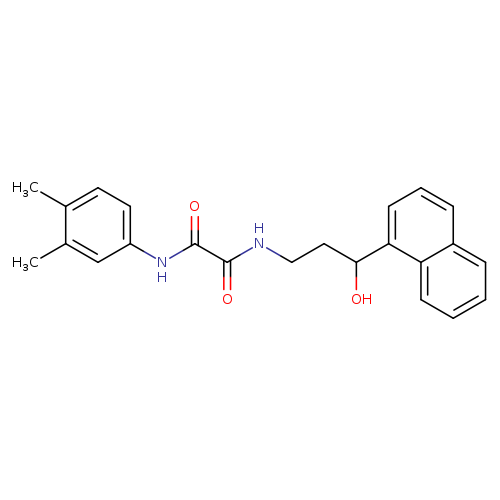 N'-(3,4-dimethylphenyl)-N-[3-hydroxy-3-(naphthalen-1-yl)propyl]ethanediamide