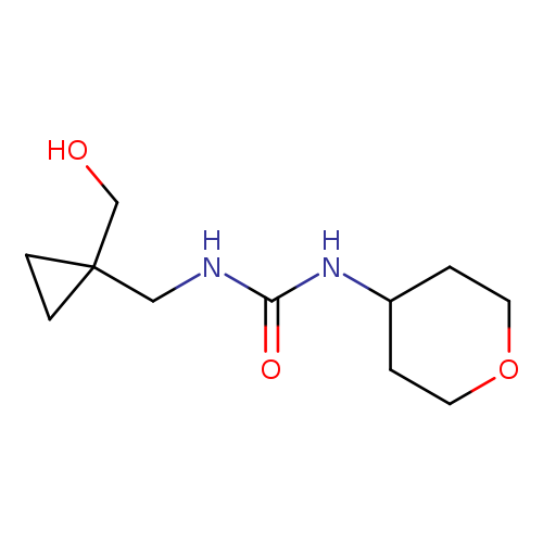 3-{[1-(hydroxymethyl)cyclopropyl]methyl}-1-(oxan-4-yl)urea