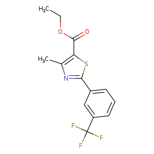 Ethyl 4-methyl-2-[3-(trifluoromethyl)phenyl]-1,3-thiazole-5-carboxylate