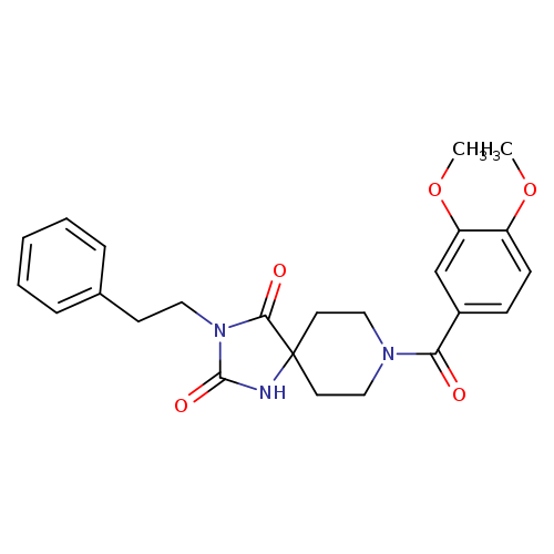 8-(3,4-dimethoxybenzoyl)-3-(2-phenylethyl)-1,3,8-triazaspiro[4.5]decane-2,4-dione