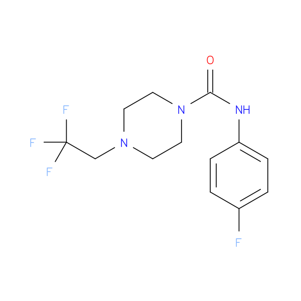 N-(4-fluorophenyl)-4-(2,2,2-trifluoroethyl)piperazine-1-carboxamide