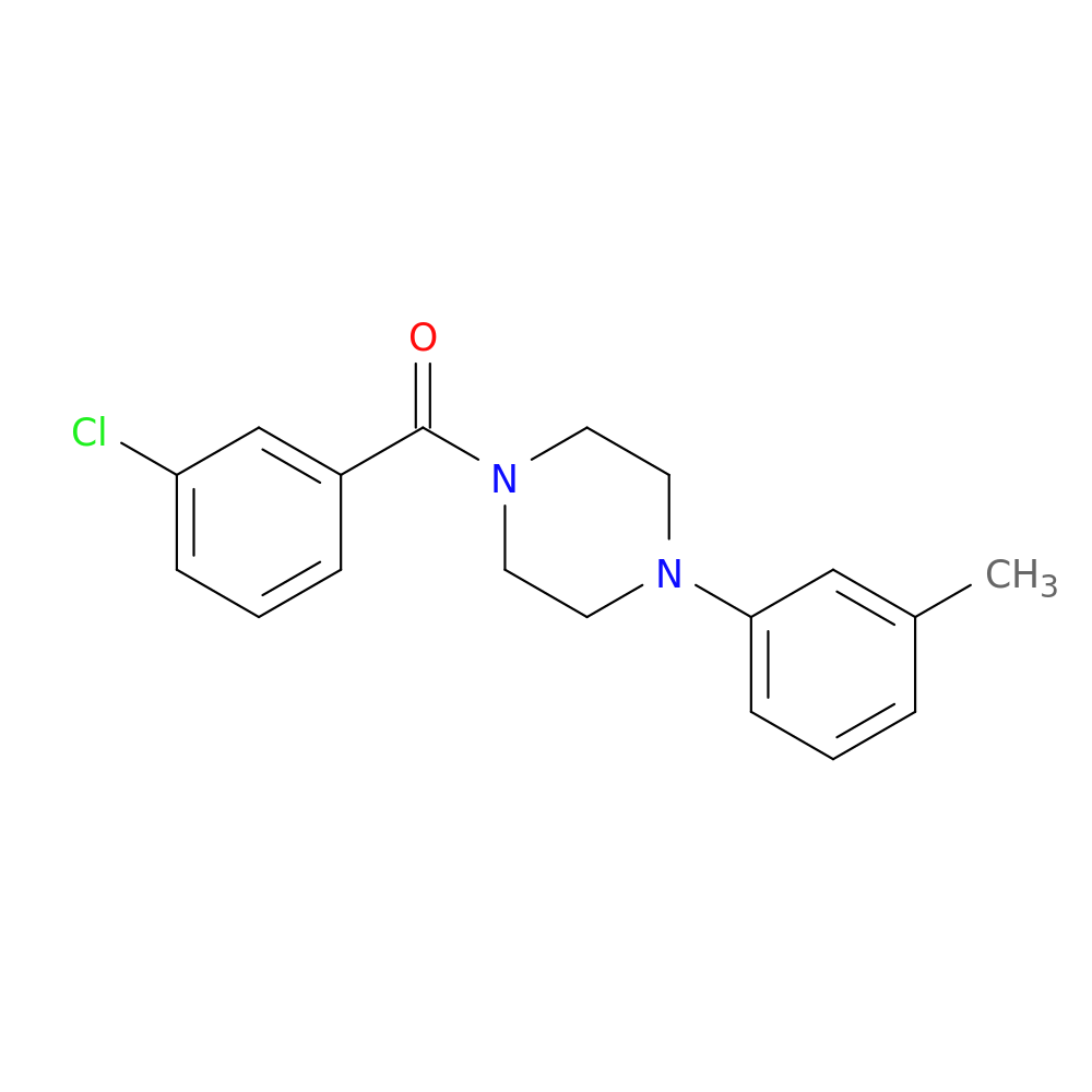 1-(3-chlorobenzoyl)-4-(3-methylphenyl)piperazine