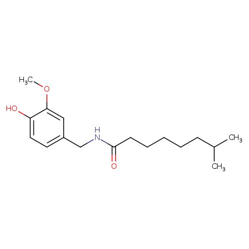 Octanamide, N-[(4-hydroxy-3-methoxyphenyl)methyl]-7-methyl-